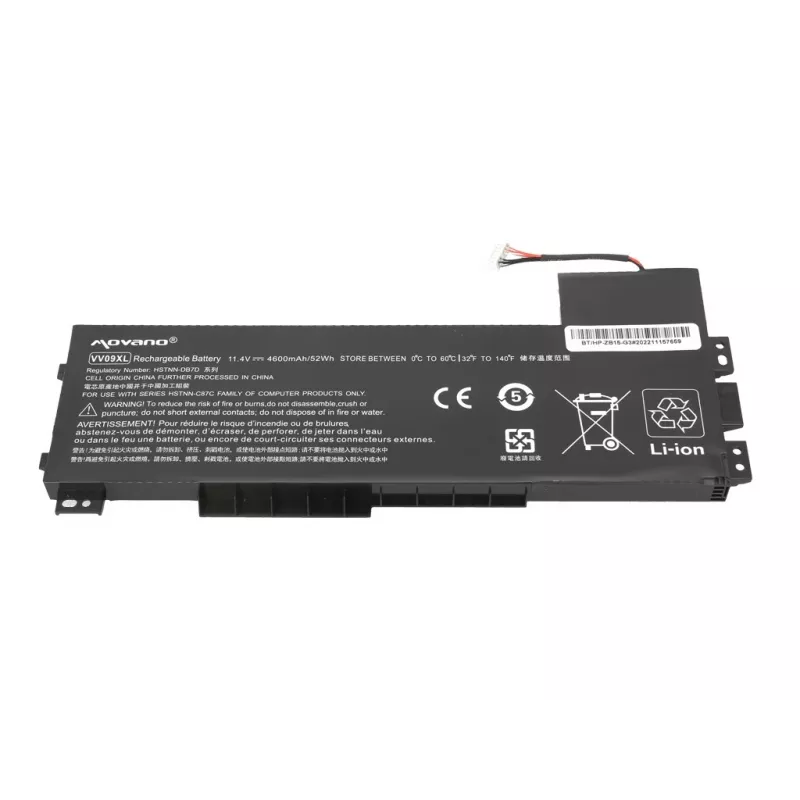 MOVANO Akumulators VV09XL 808452-001 HP ZBook 15 G3 G4 - 4600 mAh (52 Wh)