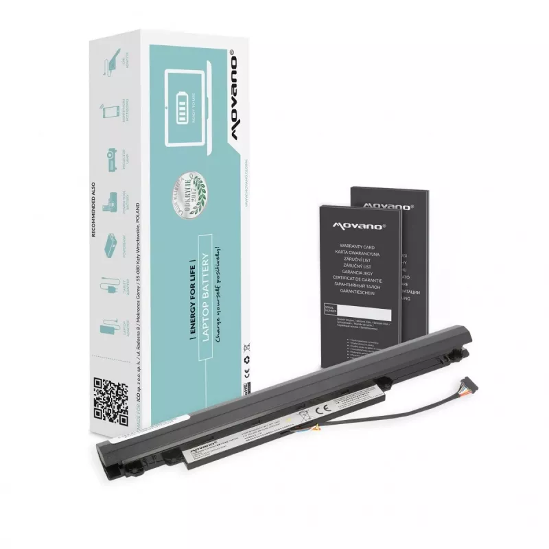 MOVANO Battery L15S3A02 for Lenovo IdeaPad 110-14IBR 15IBR - 2200 mAh (24 Wh)