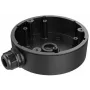 Hikvision DS-1280ZJ-PT6-Y Sadales kārbas montāžas kronšteins, melns, alumīnija sakausējums, laikapstākļiem izturīgs, iekštelpām/ārtelpām