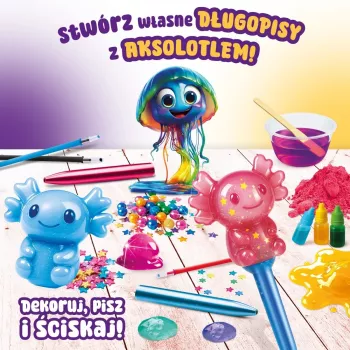 LISCIANI Slumi Squishy Pens - Asortētas novitātes lodīšu pildspalvas ar stresa mazināšanas virsotni, melna tinte, 0,7 mm vidējs gals, iepakojumā 1 gab.