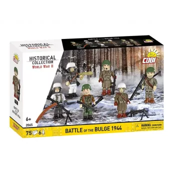 COBI Small Army Battle of the Bulge 1944 Būvbloķu komplekts, 75 gab., 1 ASV karavīra figūra
