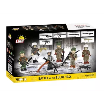 COBI Small Army Battle of the Bulge 1944 Būvbloķu komplekts, 75 gab., 1 ASV karavīra figūra