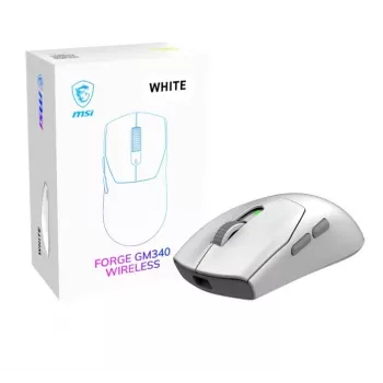 MSI Forge GM340 bezvadu spēļu pele balta