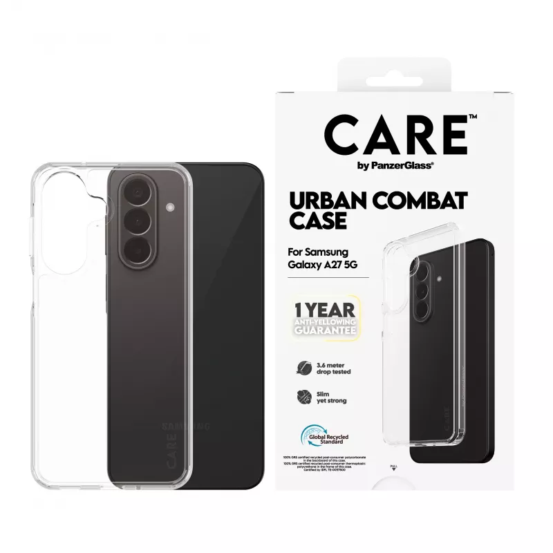 PanzerGlass CARE by Urban Combat maciņš Samsung Galaxy A27 5G - caurspīdīgs