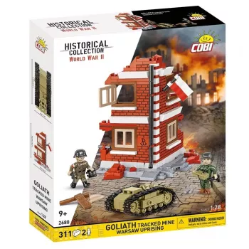 COBI Historical Collection Goliath kāpurķēžu mīna Varšavas sacelšanās 1:35 mēroga modeļa būvkomplekts - 311 gab.