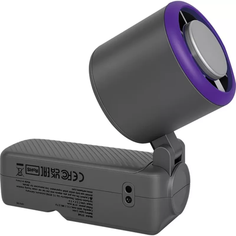 Verbatim Cool'n' Go Ice Touch Pro rokas ventilators pelēks/violets