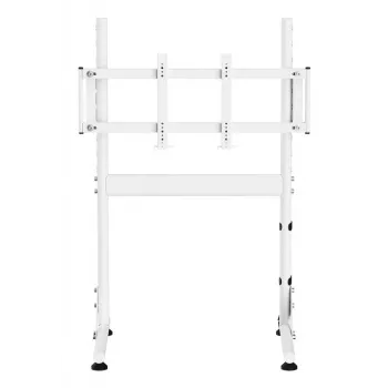 Oplite Nitrokart Monitor Statīvs V2 Balts - Tērauda pacēlājs ar integrētu vadu pārvaldību, 15kg ietilpība