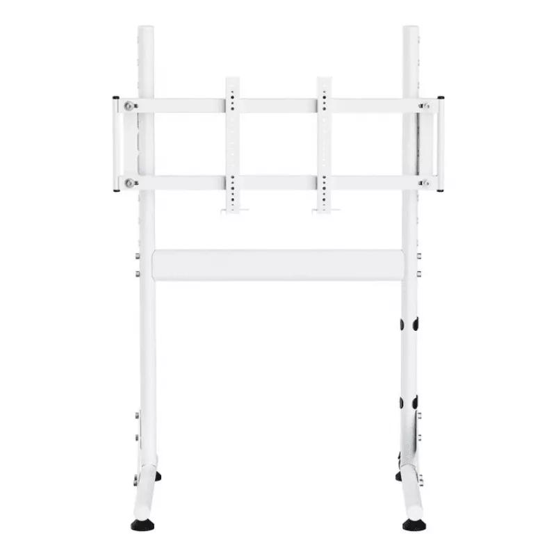 Oplite Nitrokart Monitor Statīvs V2 Balts - Tērauda pacēlājs ar integrētu vadu pārvaldību, 15kg ietilpība