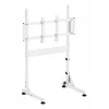 Oplite Nitrokart Monitor Statīvs V2 Balts - Tērauda pacēlājs ar integrētu vadu pārvaldību, 15kg ietilpība