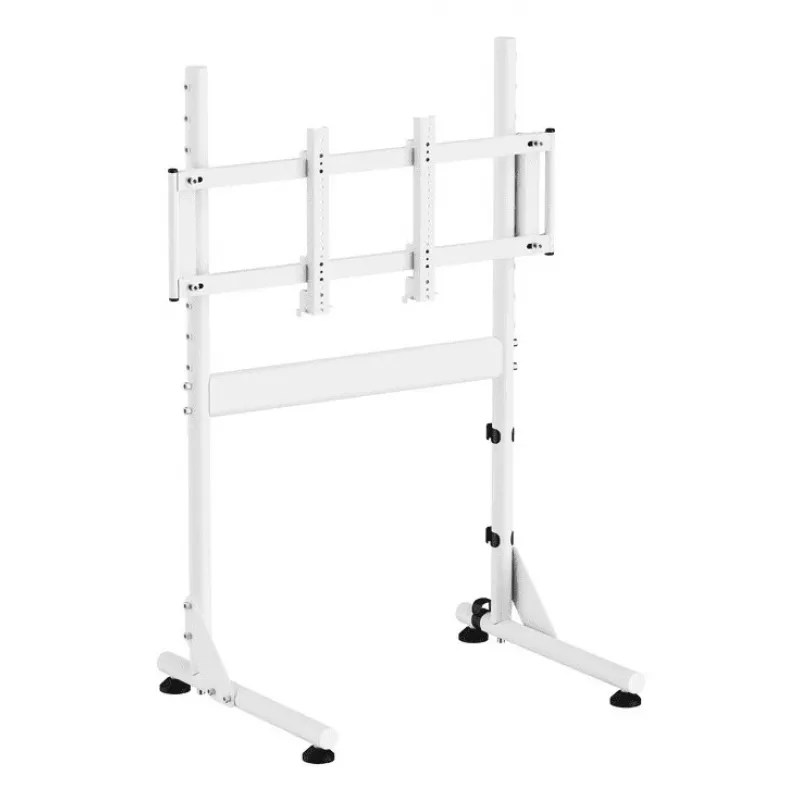 Oplite Nitrokart Monitor Statīvs V2 Balts - Tērauda pacēlājs ar integrētu vadu pārvaldību, 15kg ietilpība