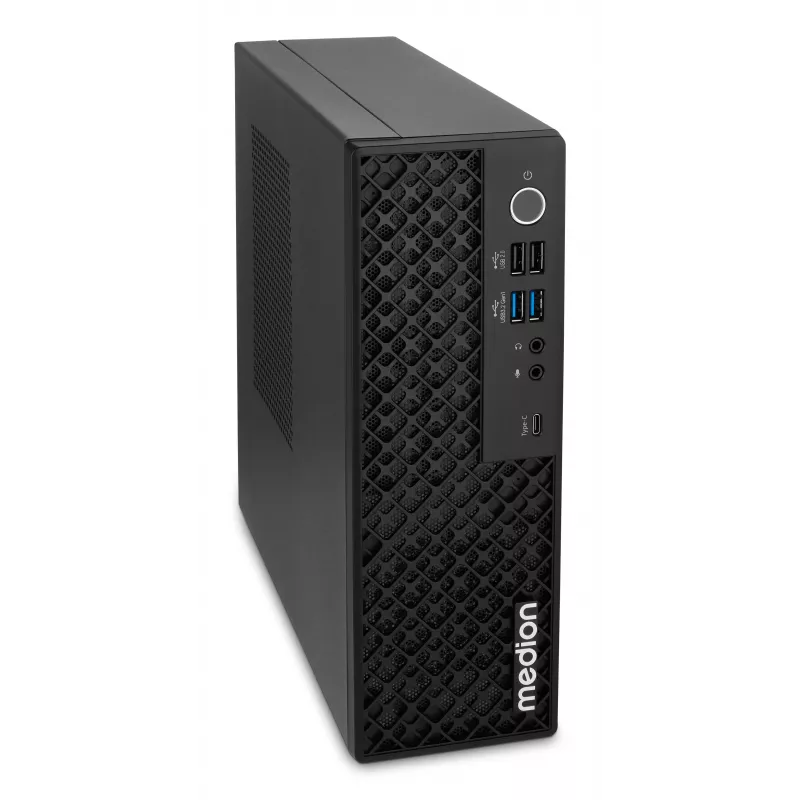 Medion 10026214 PICOWORX T80III MD340101 Mini dators, Intel Processor N100, 16GB RAM, 512GB SSD, Windows 11 Pro, Wi-Fi 6, Melns