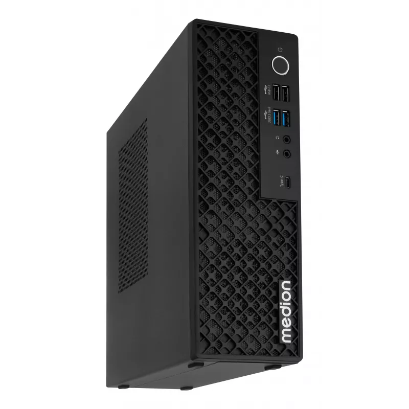 Medion 10026214 PICOWORX T80III MD340101 Mini dators, Intel Processor N100, 16GB RAM, 512GB SSD, Windows 11 Pro, Wi-Fi 6, Melns