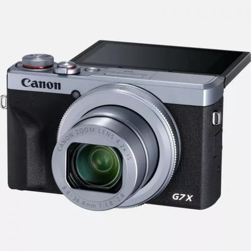 Canon PowerShot G7 X Mark III digitālā kamera (20.1MP, 4.2x optiskais tālummaiņas objektīvs, 4K video, Wi-Fi/Bluetooth) - Melna