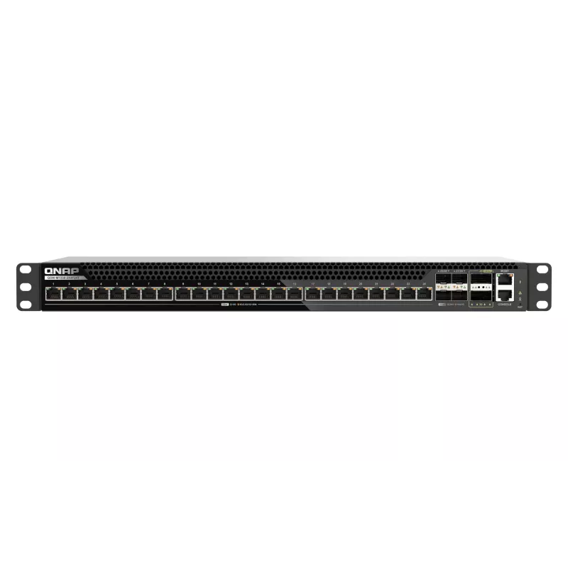 QNAP QSW-M7230-2X4F24T 30 portu Multi-Gigabit pārvaldāms slēdzis ar 2x100GbE QSFP28, 4x25GbE SFP28, 24x10GbE RJ45, Layer 3 Lite
