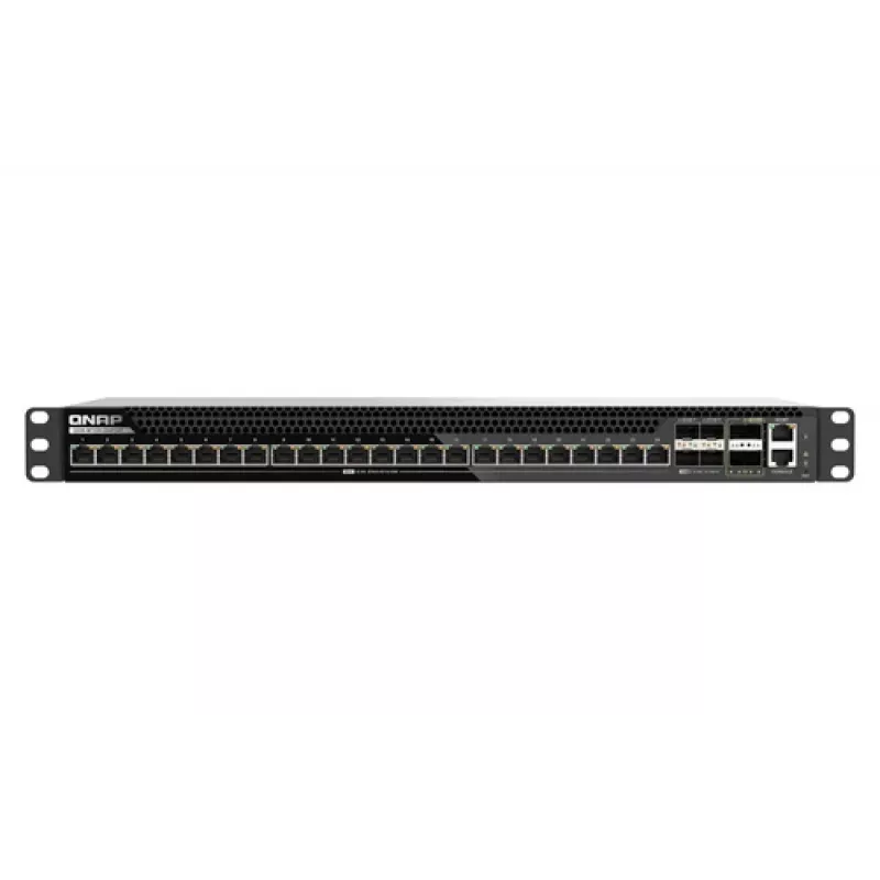 QNAP QSW-M7230-2X4F24T 30 portu Multi-Gigabit pārvaldāms slēdzis ar 2x100GbE QSFP28, 4x25GbE SFP28, 24x10GbE RJ45, Layer 3 Lite