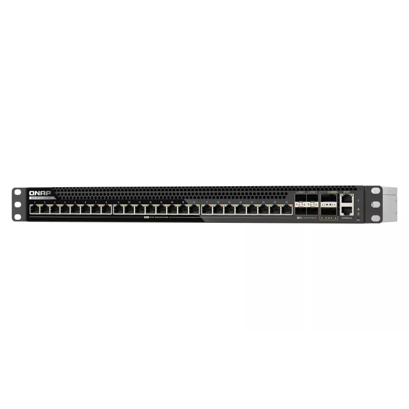QNAP QSW-M7230-2X4F24T 30 portu Multi-Gigabit pārvaldāms slēdzis ar 2x100GbE QSFP28, 4x25GbE SFP28, 24x10GbE RJ45, Layer 3 Lite
