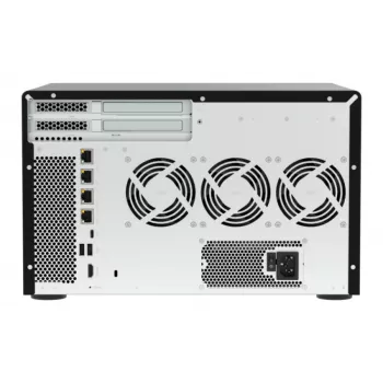 QNAP TVS-h1277AX-R5-16G 12 vietu QuTS hero NAS, AMD EPYC 7232P 8 kodolu, 64GB DDR4 ECC, 2x25GbE SFP28, 2x2.5GbE, 12x U.2 NVMe/SATA SSD sloti