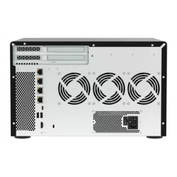 QNAP TVS-h1277AX-R5-16G 12 vietu QuTS hero NAS, AMD EPYC 7232P 8 kodolu, 64GB DDR4 ECC, 2x25GbE SFP28, 2x2.5GbE, 12x U.2 NVMe/SATA SSD sloti