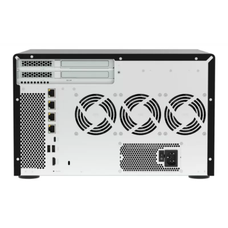 QNAP TVS-h1277AX-R5-16G 12 vietu QuTS hero NAS, AMD EPYC 7232P 8 kodolu, 64GB DDR4 ECC, 2x25GbE SFP28, 2x2.5GbE, 12x U.2 NVMe/SATA SSD sloti