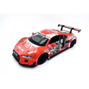 PULIO 1:24 Audi R8 LMS lieta automašīnas modelis ar gaismu un skaņu
