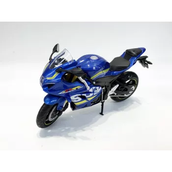 PULIO MSZ 1/12 Suzuki GSX-R1000 zils presētais motocikla modelis