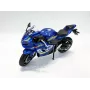 PULIO MSZ 1/12 Suzuki GSX-R1000 zils presētais motocikla modelis