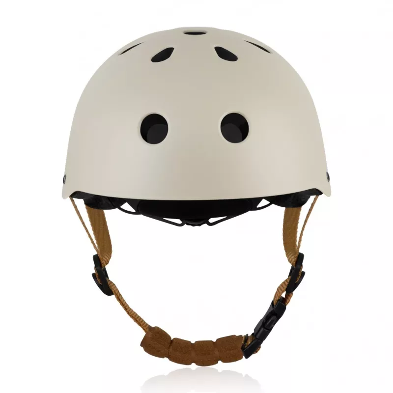 Lionelo LO-HELMET Beige Sand velosipēda ķivere – In-Mold PC apvalks, 24 ventilācijas atveres, Headlock regulēšanas sistēma, CE EN 1078, L izmērs 58-61 cm