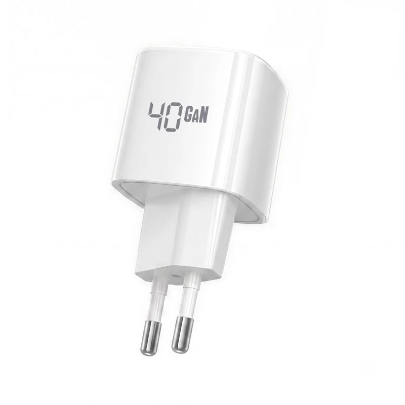 CRONG NEO GaN 40W USB-C PD 3.2 sienas lādētājs ar AVS - balts
