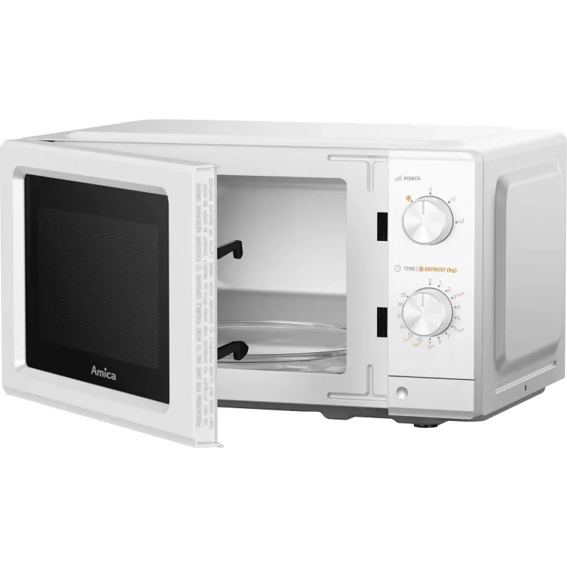 AMICA MMF20M3W Solo mikroviļņu krāsns, 20 L, 700 W, balta