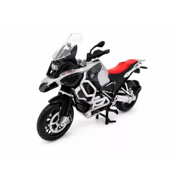 PULIO Motocikls MSZ 1/12 BMW R125GS Adventure Sudraba Liešanas Modelis