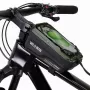 WILDMAN GX200 Velosipēda rāmja soma ar tālruņa turētāju, zaļa