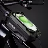 WILDMAN GX200 Velosipēda rāmja soma ar tālruņa turētāju, zaļa