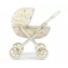 MILLY MALLY Leļļu ratiņi Dori NATURE - Dabīgs koks, klasisks skandināvu dizains, lellēm līdz 45 cm, vecumam no 12 mēnešiem