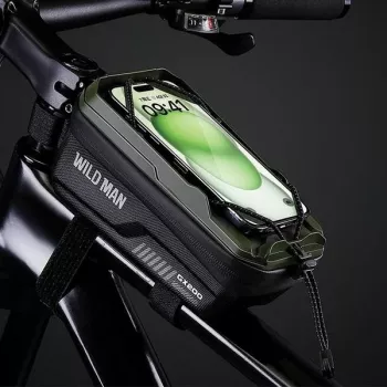 WILDMAN GX200 Desert velosipēda rāmja soma ar tālruņa turētāju