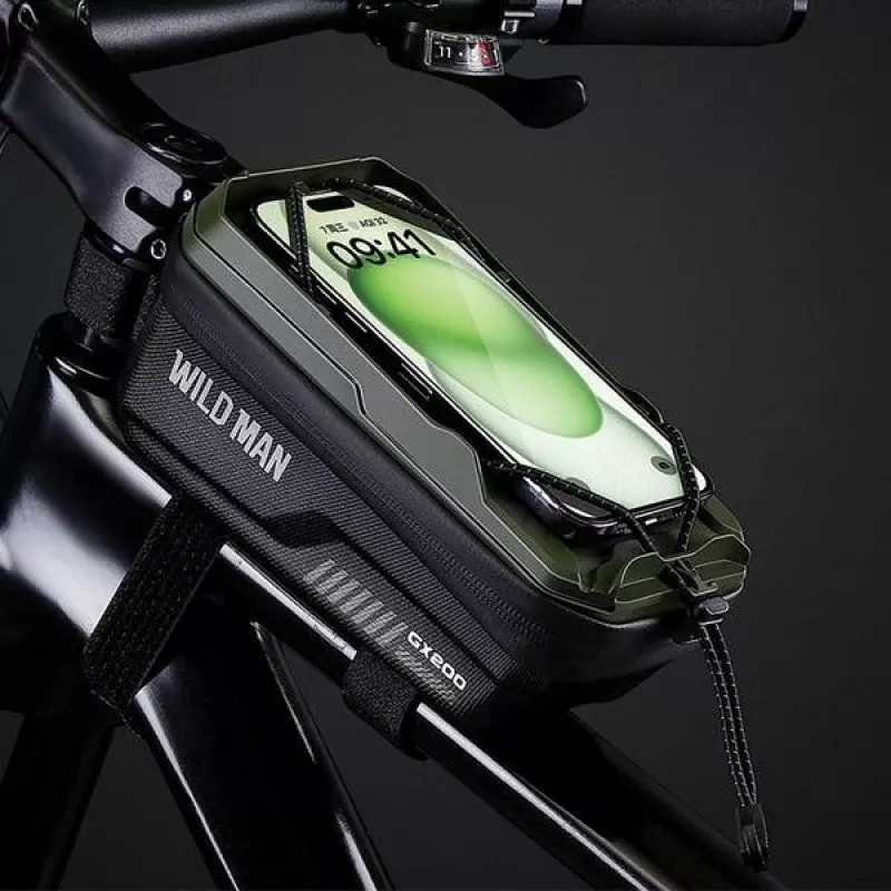 WILDMAN GX200 Desert velosipēda rāmja soma ar tālruņa turētāju