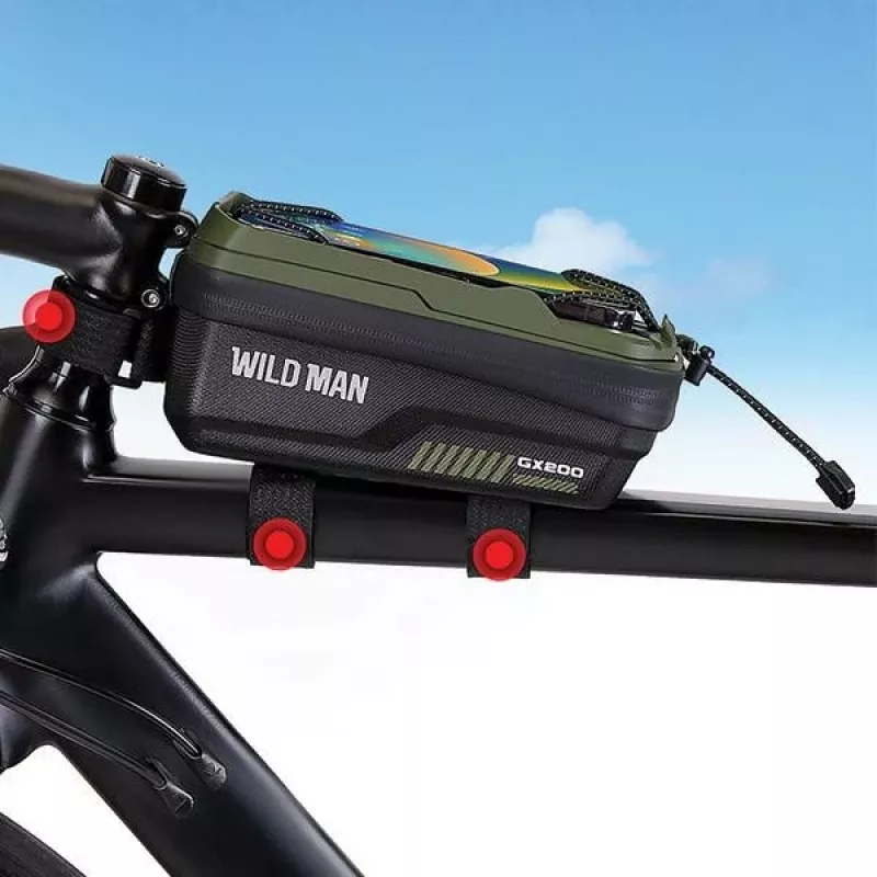 WILDMAN GX200 Desert velosipēda rāmja soma ar tālruņa turētāju