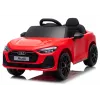 LEAN CARS Audi A5L HL788 Sarkanā 12V elektriskā braucamā mašīna ar vecāku tālvadības pulti, EVA riteņiem, LED gaismām, mūzikas paneli, drošības jostu, eko-ādas sēdekli, vecumam no 3 līdz 6 gadiem