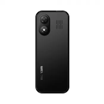 MAXCOM MM282 4G Dual SIM Feature Phone ar 2,8 collu displeju, KaiOS, 1400 mAh akumulators, USB-C, Bluetooth 5.1, Wi-Fi Hotspot, 2 MP kamera, FM radio, Melns