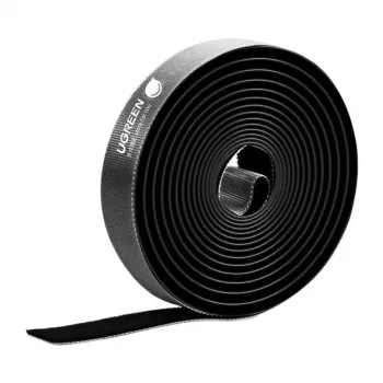 UGREEN LP124 kabeļu organizators, Velcro lente 2m, melna
