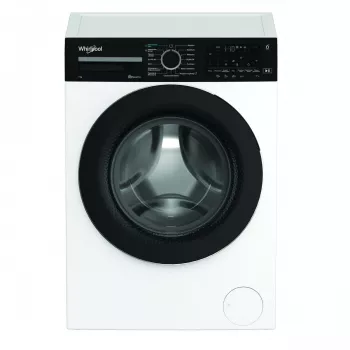 Whirlpool WAM762WBBPL 7 kg 1200 apgr./min veļas mazgājamā mašīna ar 6th Sense tehnoloģiju, FreshCare+, Clean+, 14 programmām, LED displeju, bērnu slēdzeni, atlikto startu, energoefektivitātes klasi C, baltā krāsā