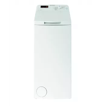 Indesit BTWWS60400PLN Augšējās ielādes veļas mazgājamā mašīna, 6 kg, 1000 apgr./min, balta