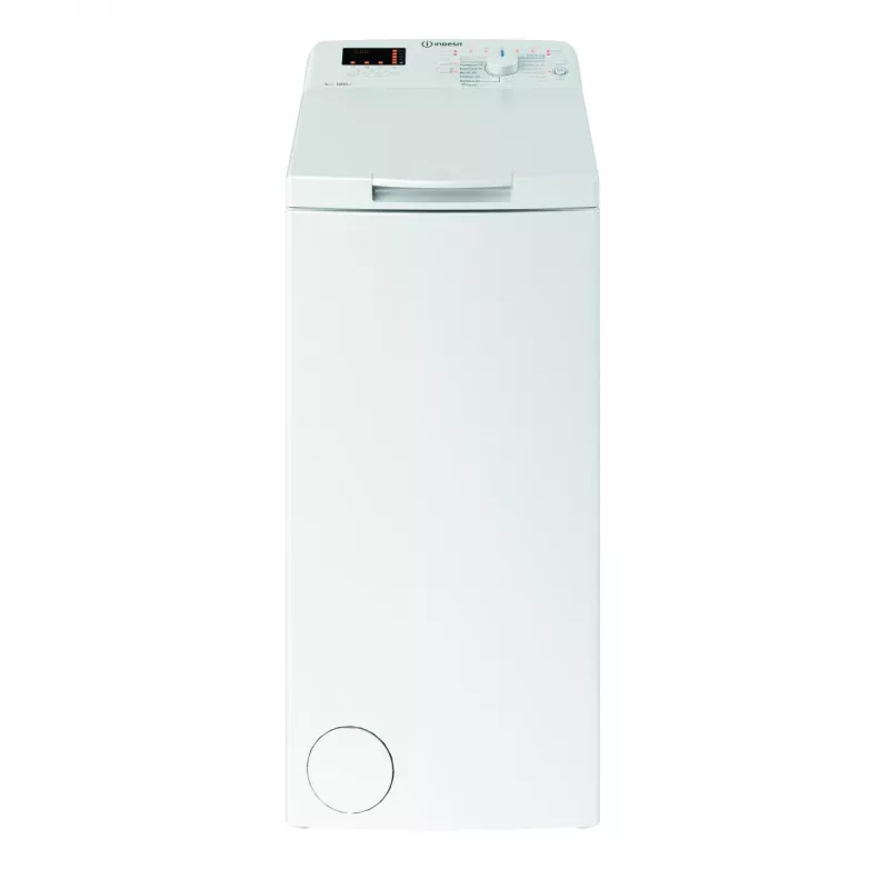 Indesit BTWWS60400PLN Augšējās ielādes veļas mazgājamā mašīna, 6 kg, 1000 apgr./min, balta