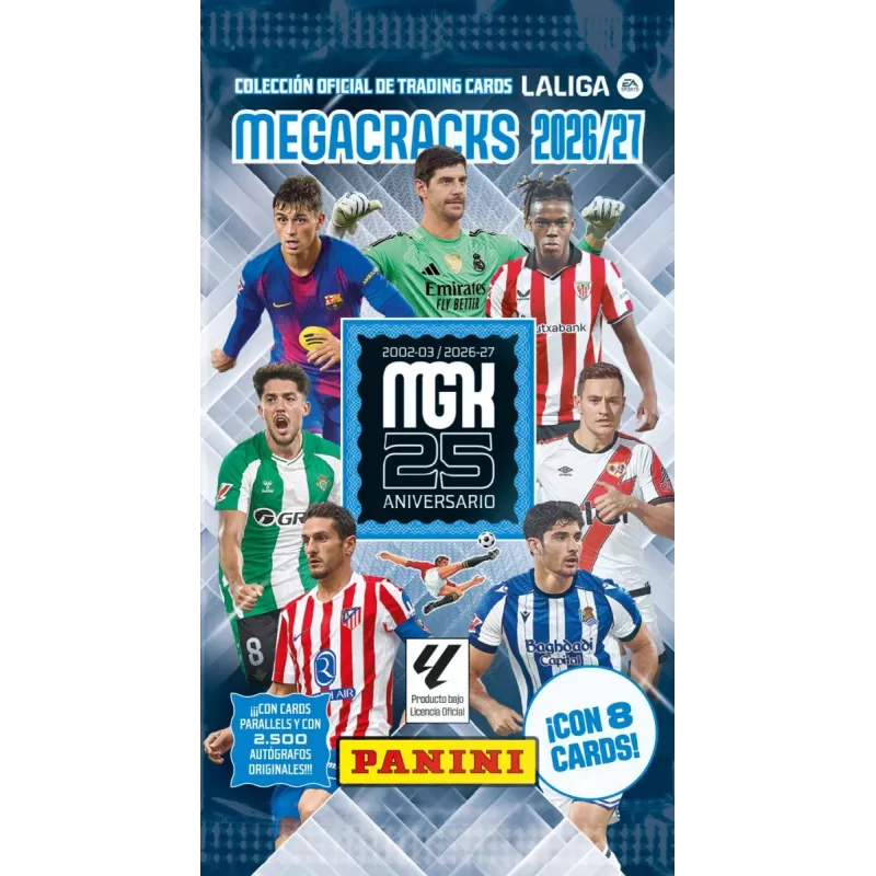 Panini La Liga 2027 Adrenalyn XL Kolekcionējamo kāršu spēles displeja kaste – 50 paciņas (300 kārtis)