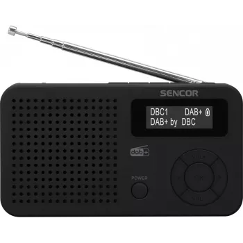 Sencor SRD 7210B DAB+ radio FM/BT/USB - Melns