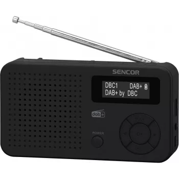 Sencor SRD 7210B DAB+ radio FM/BT/USB - Melns