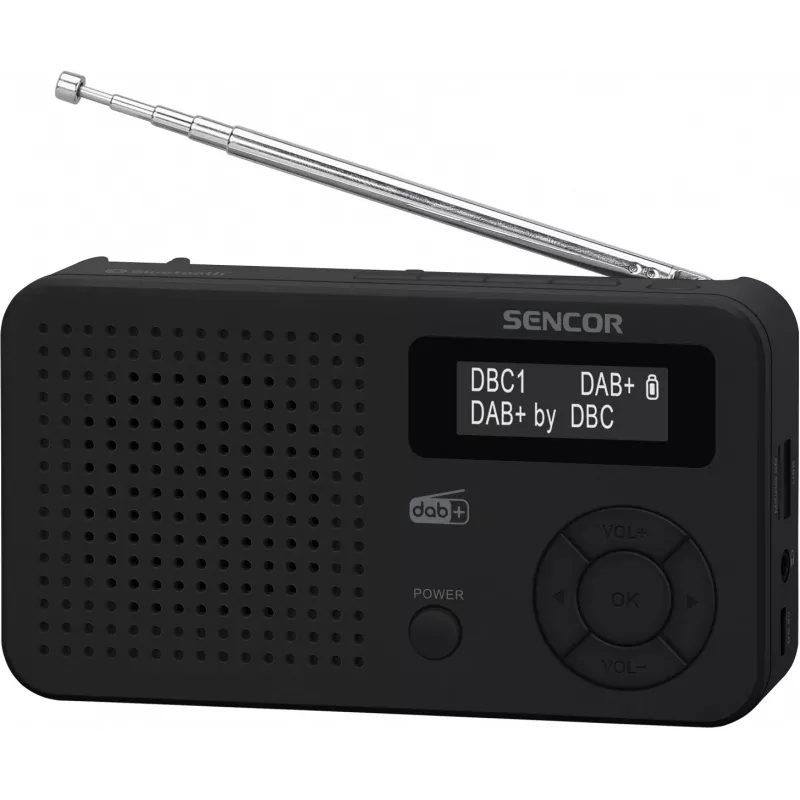 Sencor SRD 7210B DAB+ radio FM/BT/USB - Melns