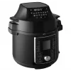 CONCEPT CK8000 Multivārs ar gaisa fritera funkciju, 6L katls, 3.5L grozs, 1500W, 10 programmas, melns/sudrabs