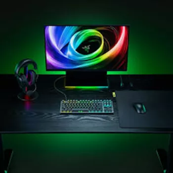 Razer Huntsman V3 Tenkeyless 8KHz spēļu tastatūra - vācu izkārtojums (QWERTZ), Razer Analog Optical Switches Gen-2, Chroma RGB, melna