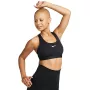 Nike Swoosh Nesium atbalsta sporta krūšturis Melns/Balts DX6821-010 XS