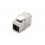DIGITUS DN-93615-D CAT 6A Keystone modulis, ekranēts, bez instrumentiem, 10GBase-T, 500 MHz, cinka liešanas korpuss, zeltīti kontakti, T568A/B, PoE++ gatavs